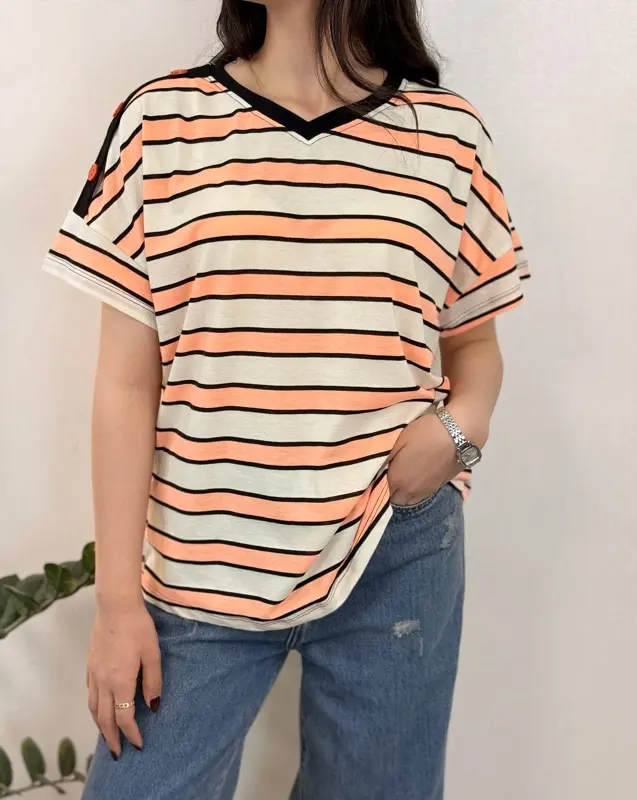تیشرت راه راهی سارا