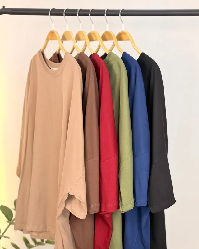 تیشرت دبل باکسی پشت چاپی
