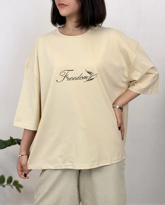 تیشرت باکسی پرنده
