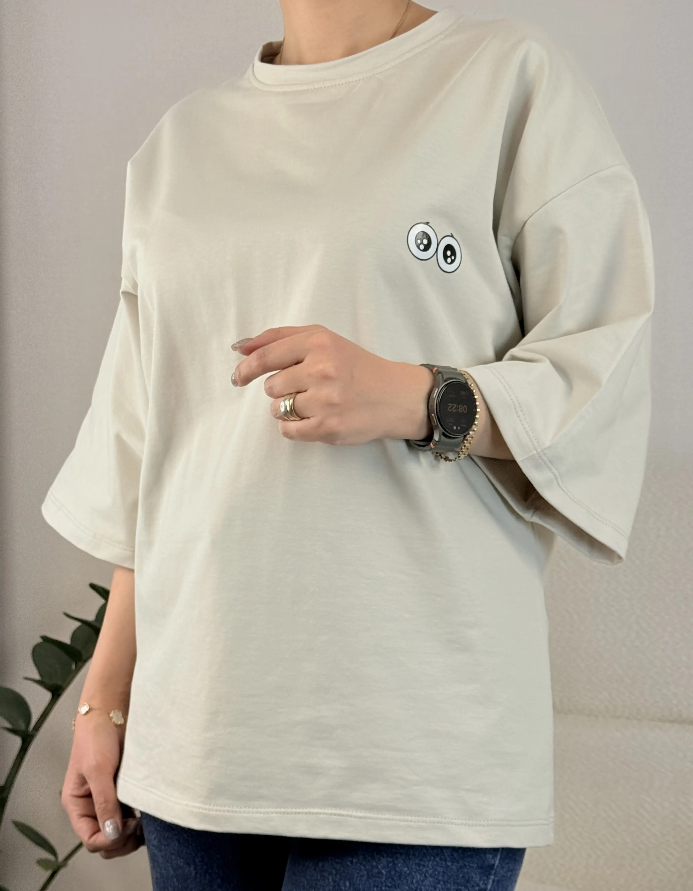 تیشرت باکسی چشمی