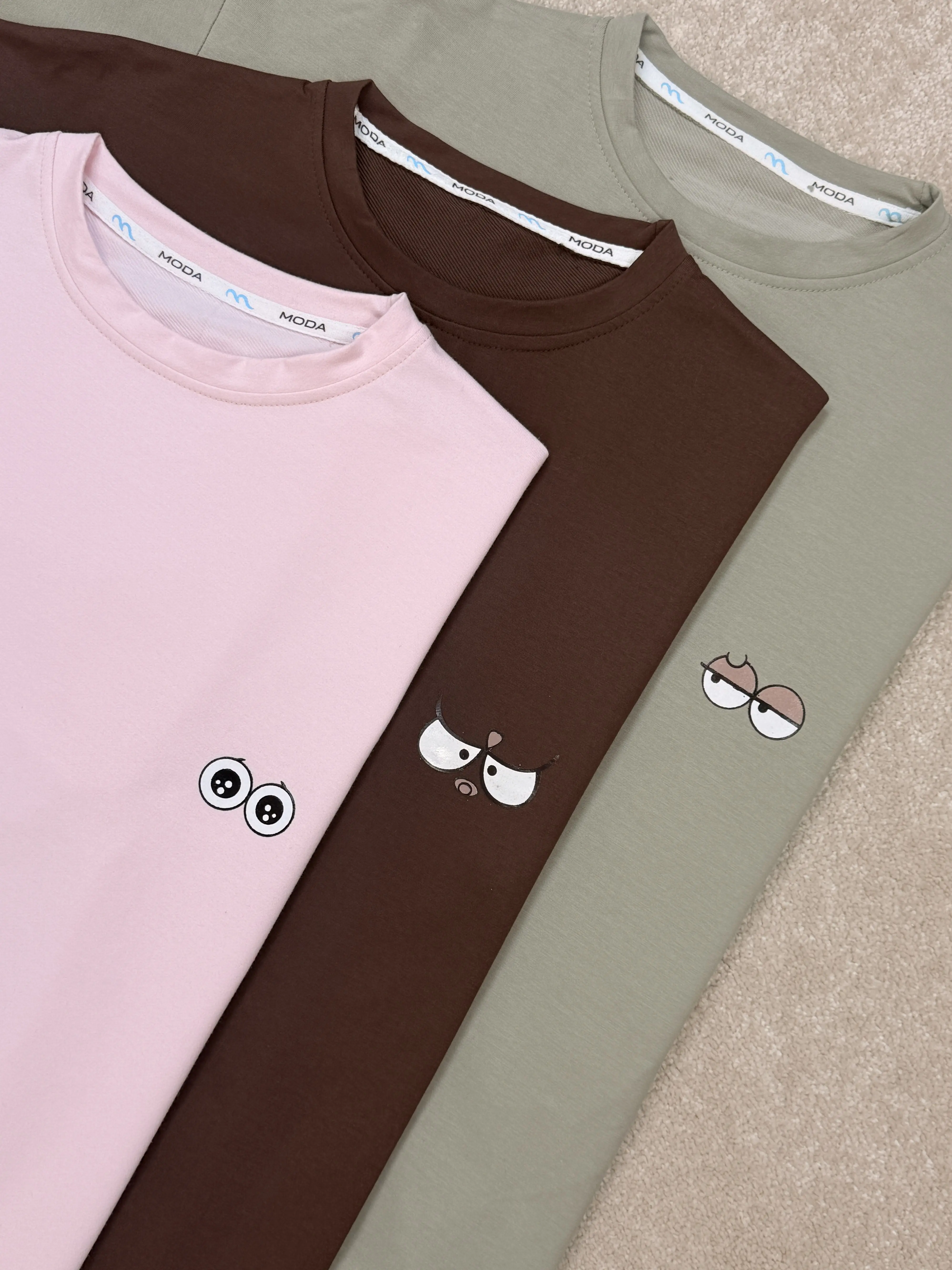 تیشرت باکسی چشمی